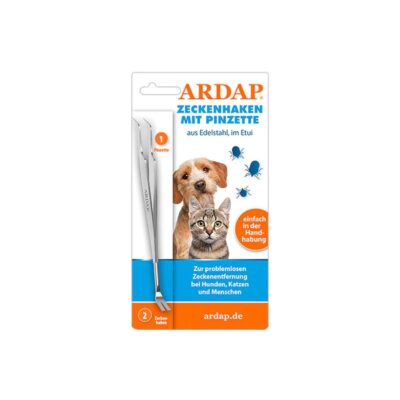Ardap Zeckenhaken Pflegemittel für Katzen und Hunde