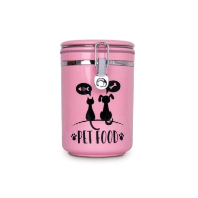 Freezack Buckle Canister Pet Food Futterbehälter für Hunde und Katzen pink