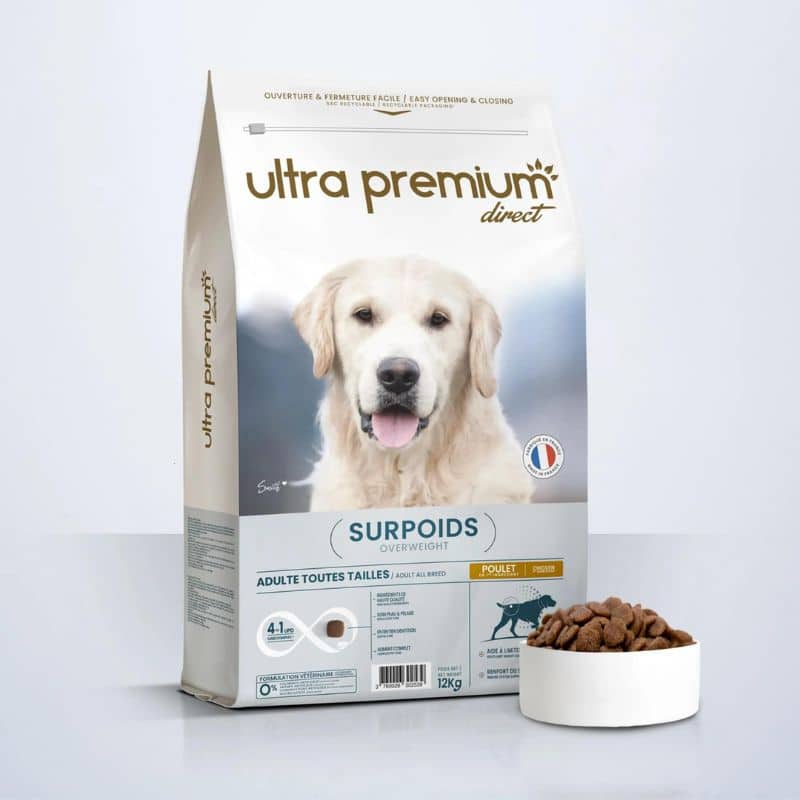 Light-Trockenfutter fr bergewichtige Hunde aller Rassen
