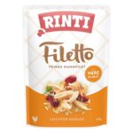 Rinti Filetto Huhn und Hühnerherz in Jelly Nassfutter für Hunde