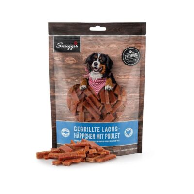 Snuggis Gegrillte Lachs​-​Häppchen mit Huhn Snack für Hunde