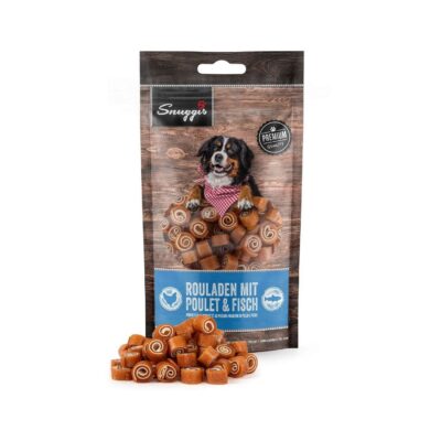 Snuggis Rouladen mit Poulet & Fisch Snack für Hunde