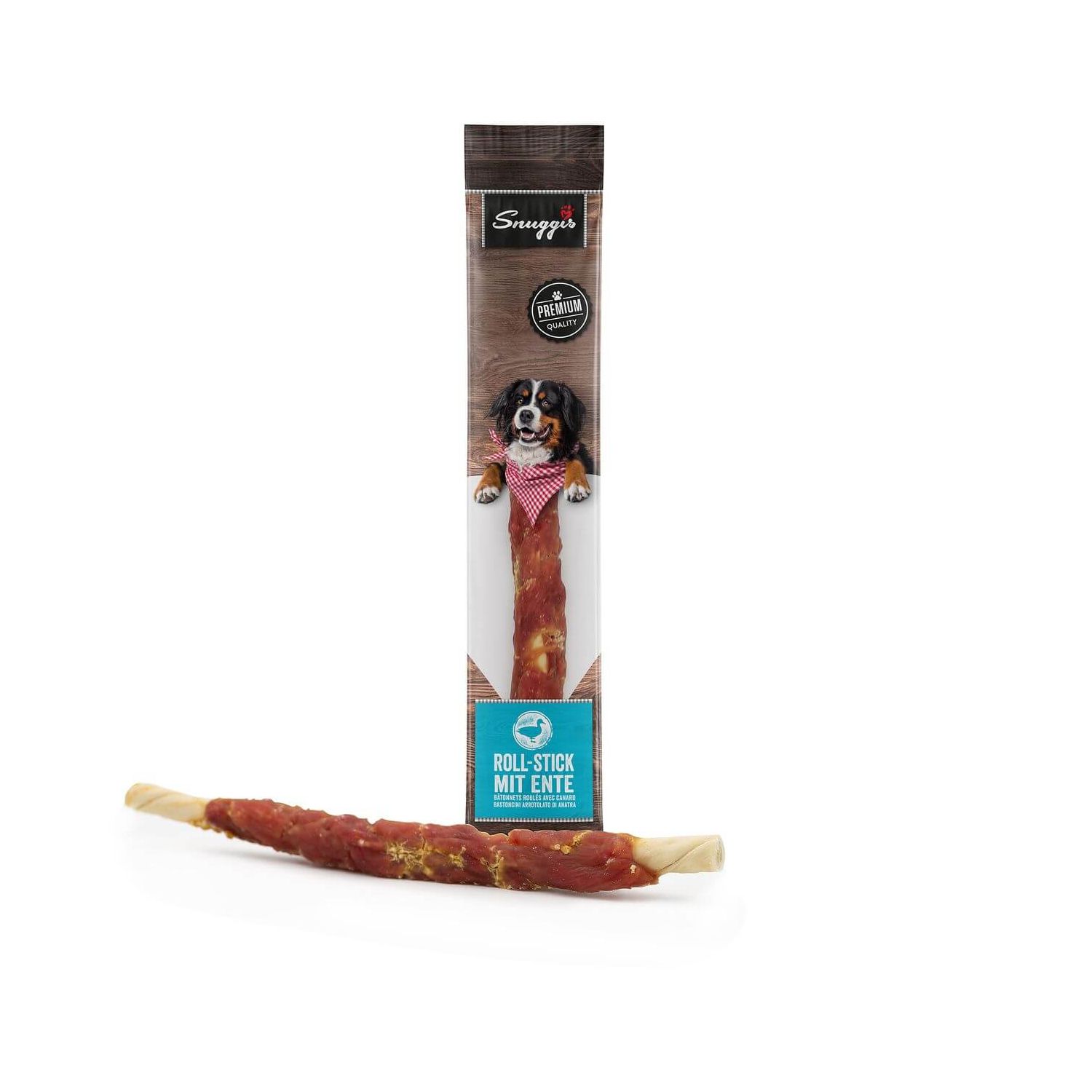 Snuggis Sticks mit Entenmantel Snuggis Roll-Stick mit Ente Kauartikel für Hunde