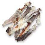 bePure Kaninchenohren mit Fell Kauartikel für Hunde