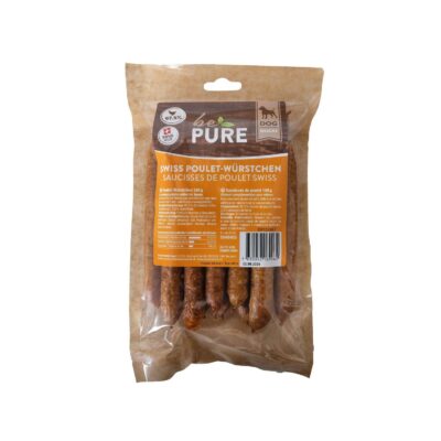 bePure Swiss Poulet​-​Würstchen Kauartikel für Hunde