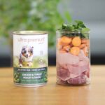 Aliment humide pour chiens au poulet et à la dinde