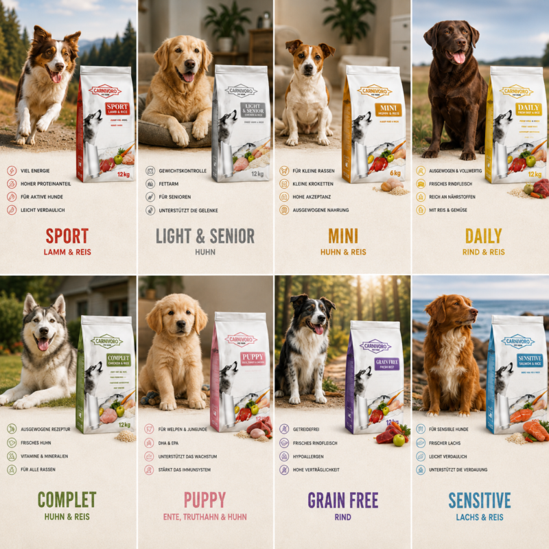 Welcher Carnivoro-Typ ist dein Hund?